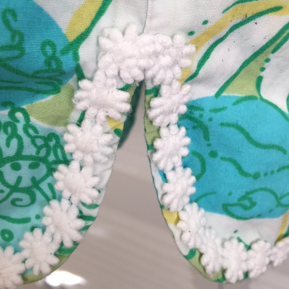 Lilly Pulitzer Size 6 Green Blue Crab Cake Skirt - Picture 4 of 5